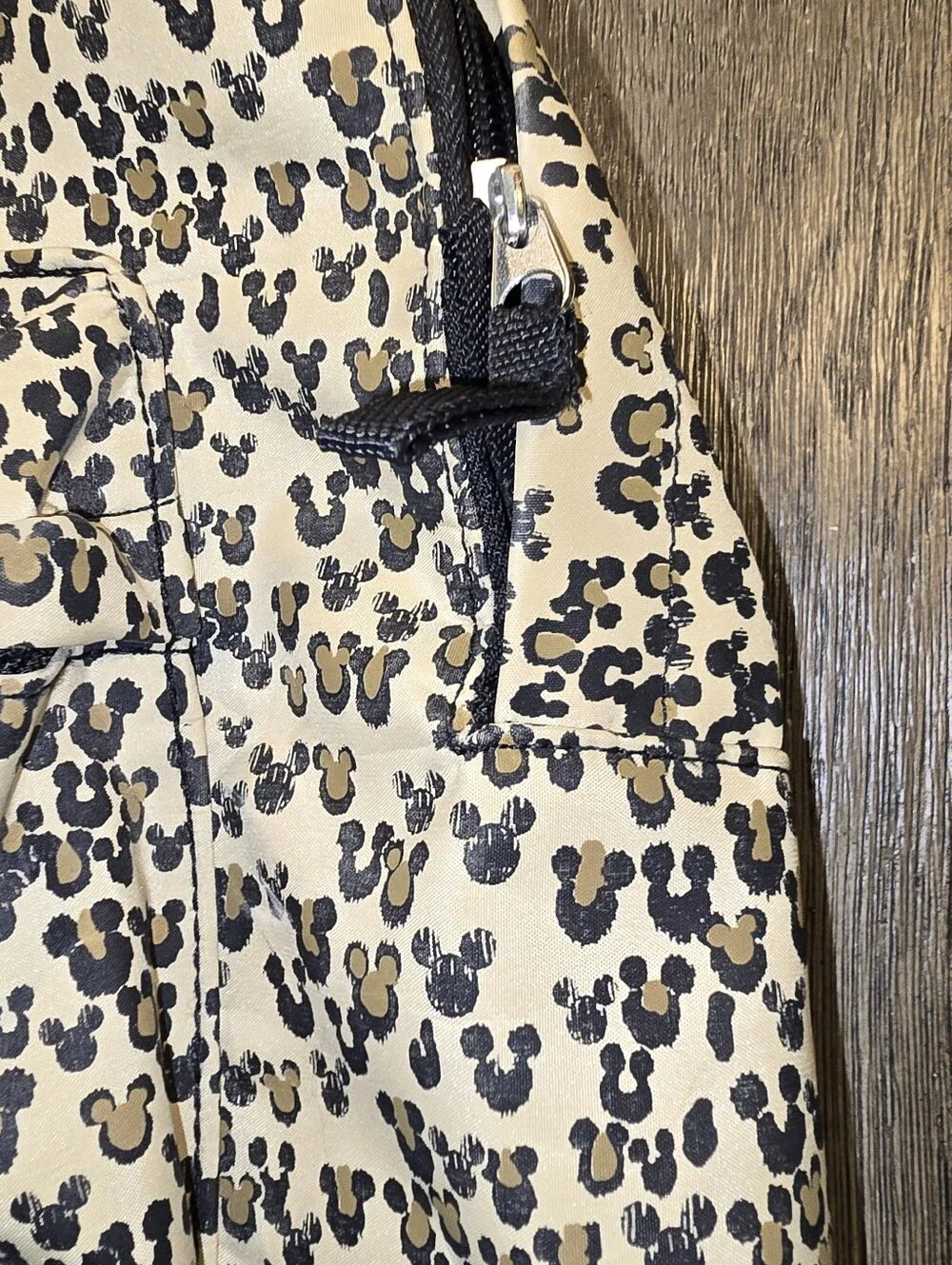Disney Parks  Mickey Mouse Animal Print Safari Backpack